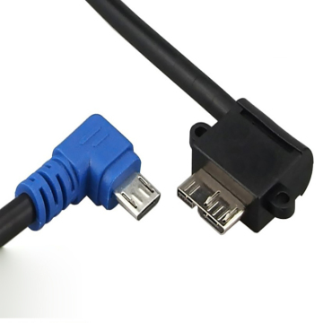 Angled Micro USB to Hard Drive Cable