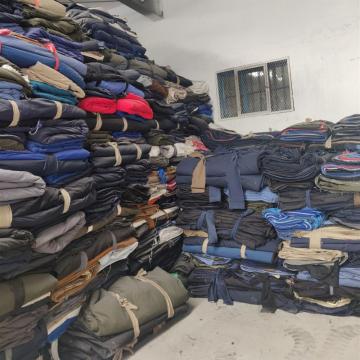 Piece cut  cotton mixed fabric