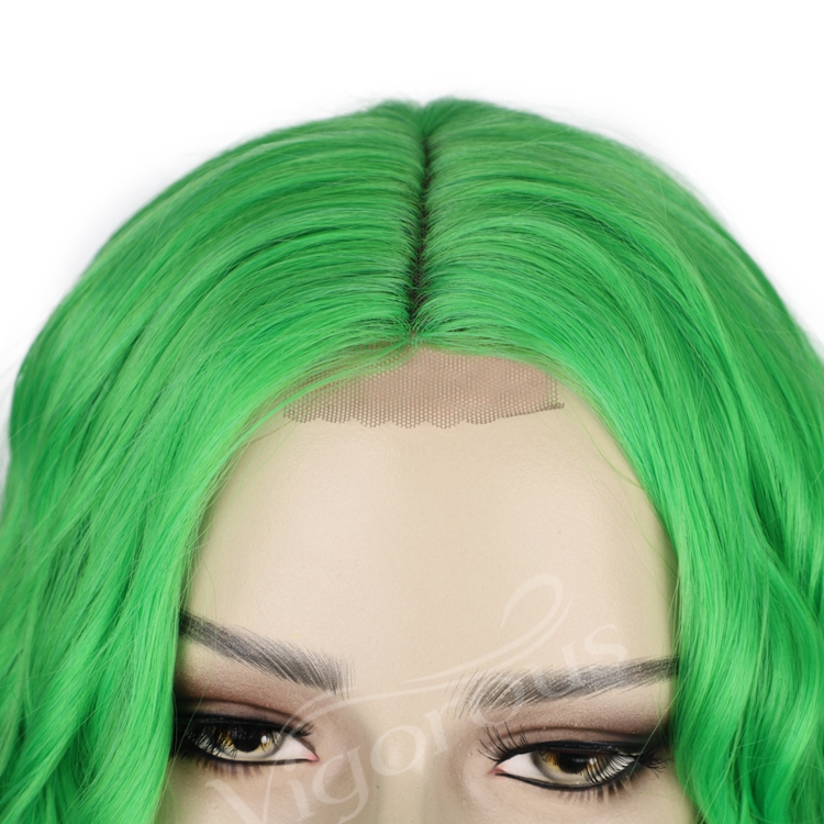 Glueless Cosplay For Women Pre Plucked Hot Selling Heat Resistant Short Under $20 Curly Lace Front Synthetic Hair Wigs