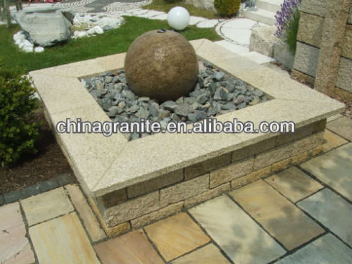 stone sphere fountain