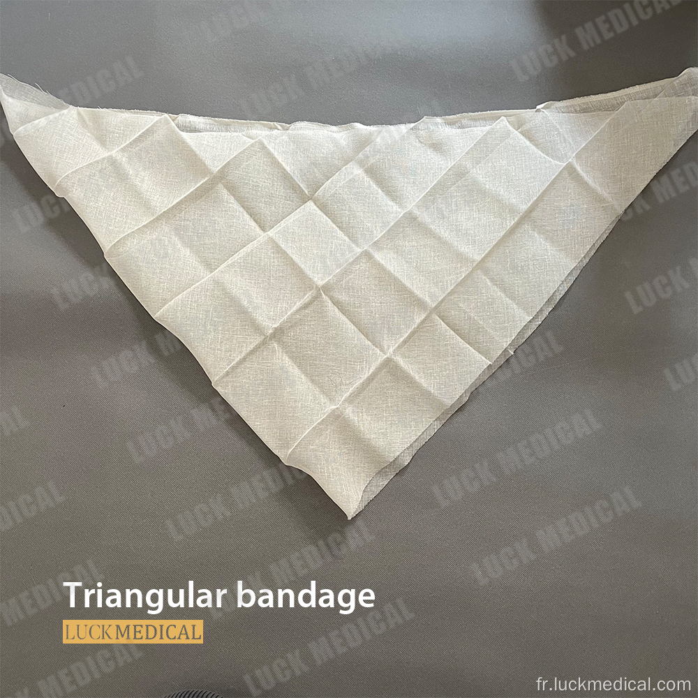 Bandage triangulaire stérile jetable