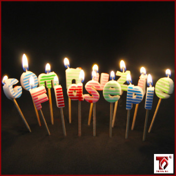 individual letter shaped candles for birthday