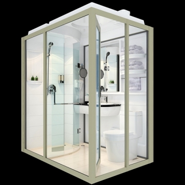 Modular bathroom pods for hotels container house