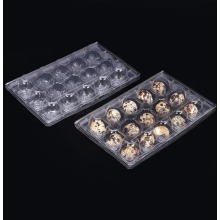 Recyclable quail egg cartons clear plastic egg tray