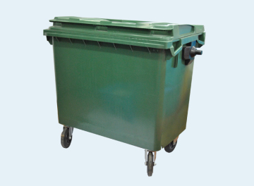 Hepe Plastic Dustbin (660L, Green)