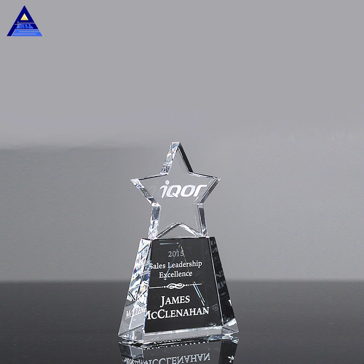 Crystal Metal Award Stress Ball Star Shaped Trophy