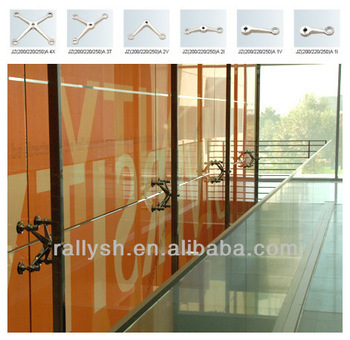 Curtain wall spider glass system