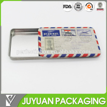 Hot sale rectangular mint Sliding lid candy tin box,mint Slide lid tin can wholesale