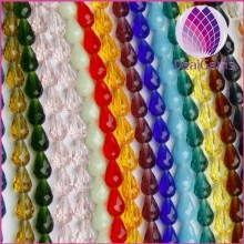 wholesale factory price mix color 10x15mm faceted teardrop crystal glass beads
