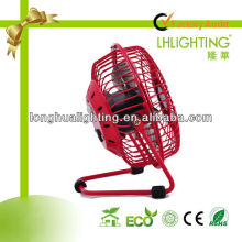 red color usb min metal fan