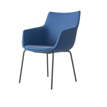Office Guest Chairs Hot Sales Office Soft Thick Pad Lounge Chair Factory