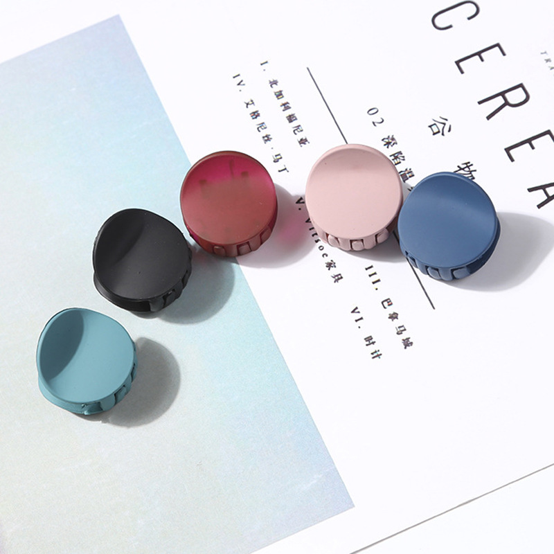 multi colors mini cute claw acrylic hair clip girls geometric square round women korean hair claw wholesale