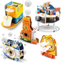 5-in-1 3D Puzzle Science Kit: DIY STEM Model with Battery & Motor - No Tools Required
