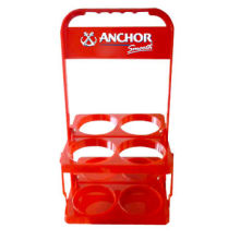 Plastic 4-bottle carrier, customized requirements and commodities are accepted