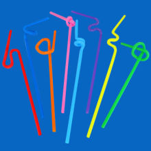 Crazy artistic straws, measures 6 x 260mm