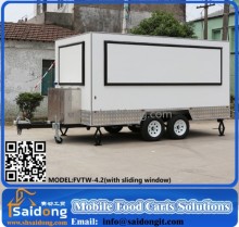 Big wheels mobile kitchen trailer,catering trailer,mobile food trailer design