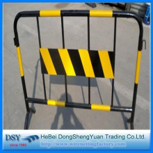Steel Pipe Warning Temporary Barricade Fence