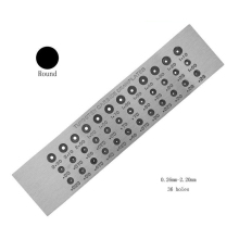 Tungsten Carbide Wire Draw Plate 0.26-2.20mm Jewelry Standard Round Drawplate