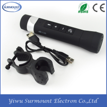 2016 new bluetooth speaker bicycle speaker bike speaker with led flashlight