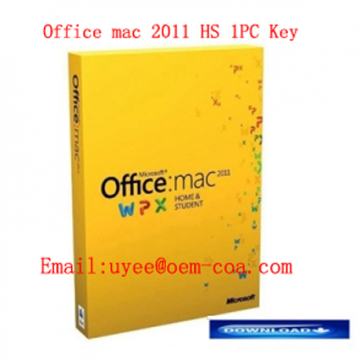 Office MAC 2011 Home and Student 1 User Key Download