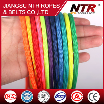 factory supply Fluorescent orange amusement equipment polyester rope white nylon rope