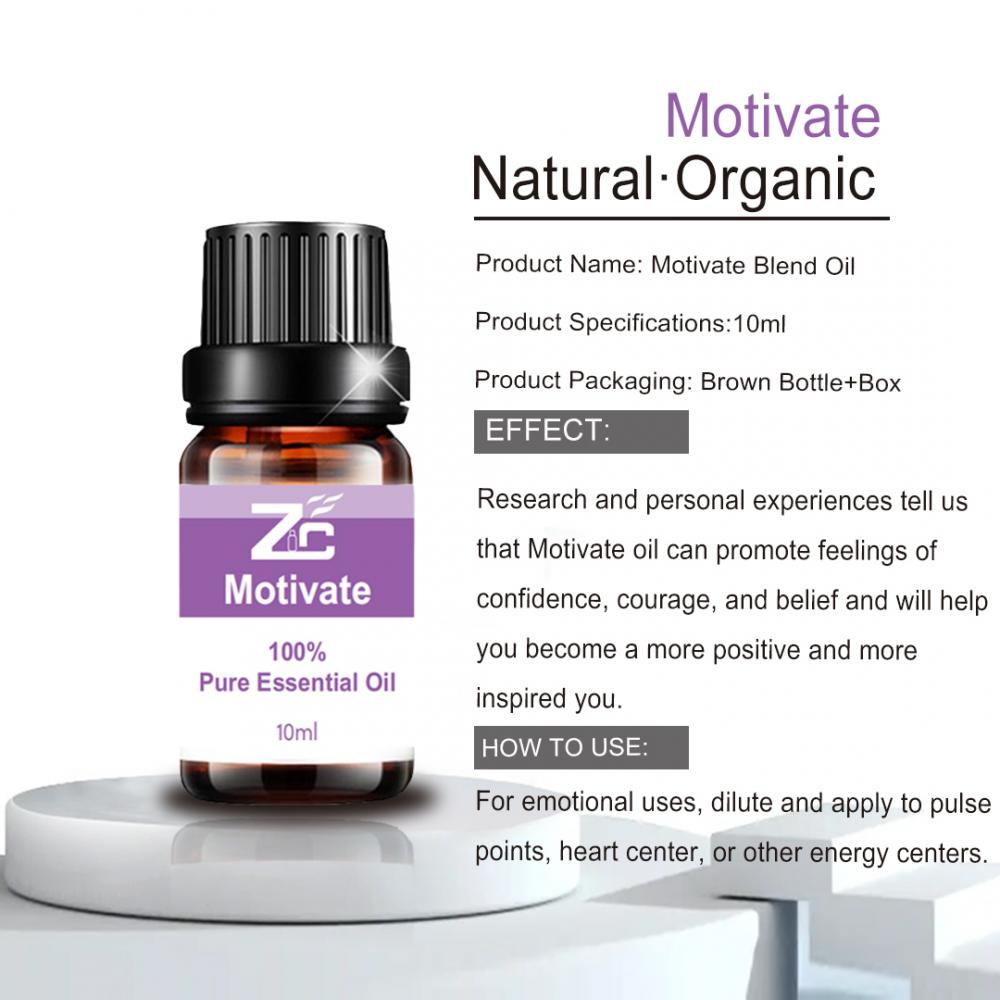 OEM/ODM 10ml Aromatherapy Motivate Blend Essential Oil