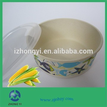 Round Plastic Salad Bowl with Lid