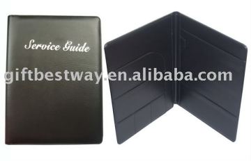 High quality A4 file folder /hotel service guide/file folder