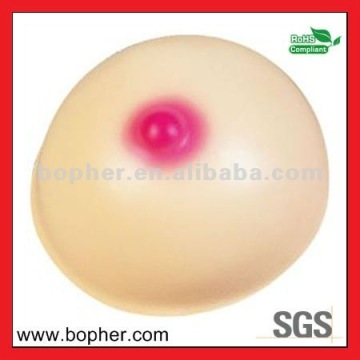 large pu breast stress ball