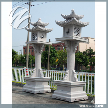 Outdoor stone lantern