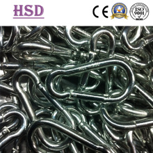 Galvanized Snap Hook, DIN5299c, Snap Hook with Screw, with Thimble