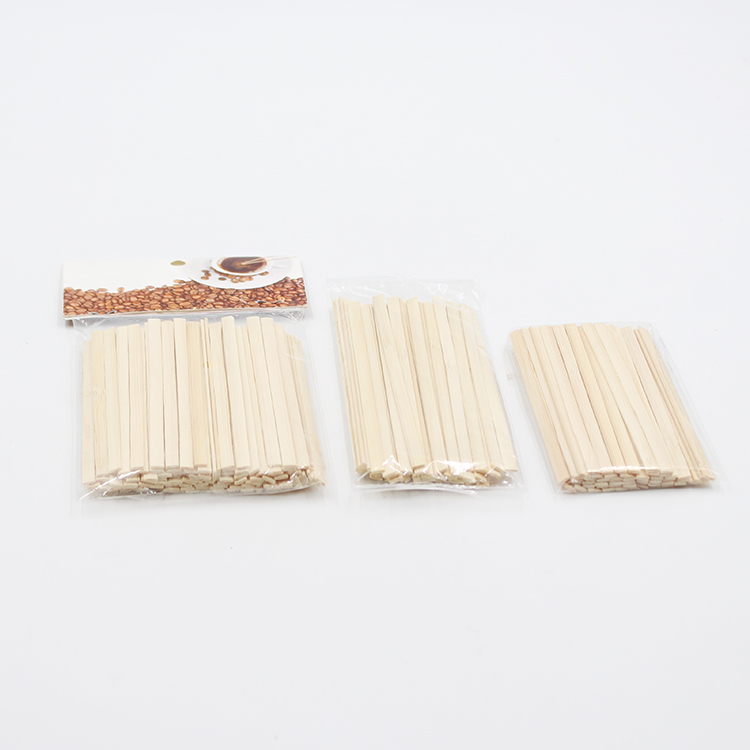 Food Grade Biodegradable drink bamboo /wood Coffee Stirrer Stick Flat end