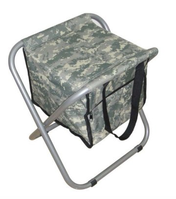 folding chair with cooler bag