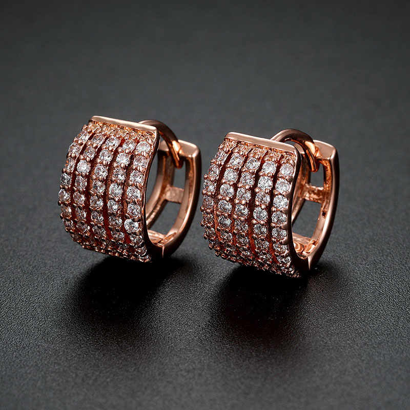 14k Rose Gold Hoop Earrings