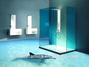 3d wallpaper look like white wall decorate porcelian tile