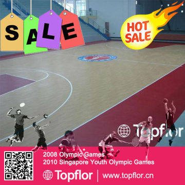 Indoor sports area basketball sports flooring pvc mats flooring