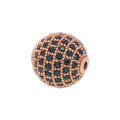 12MM CZ Rhinestone Brass Balls Rhinestone Zircon Crystal Round Ball Diy Jewelry Beads