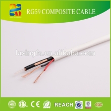 Lin'an Cable Manuefacurer of RG59/2x18AWG Composite cable audio for CCTV Camera