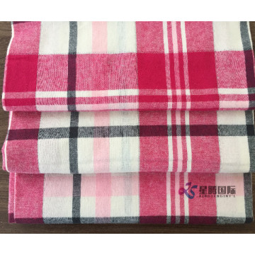 Soft Breathable 100% Cotton Flannel Plaid Fabric