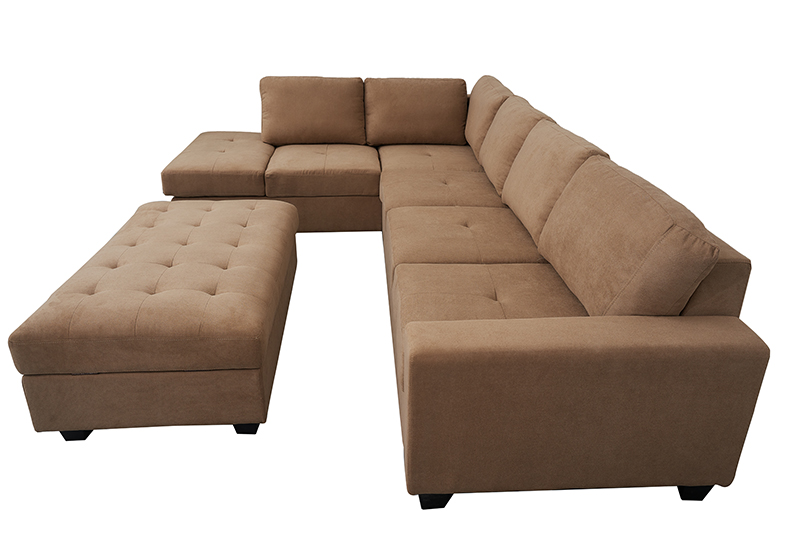 Modular Sectional Sofa with Ottoman