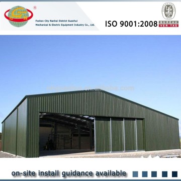 Easy construction plan steel industrial shed