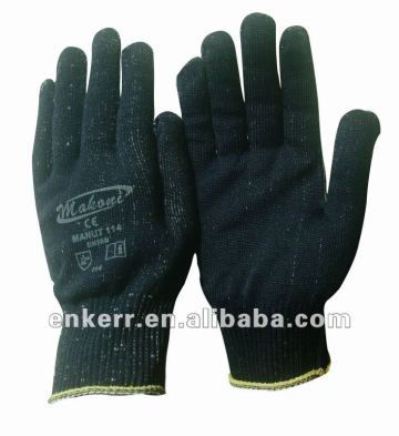 13G nylon cotton glove double layer knitted glove