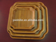 Bamboo serving tray set ,eco-friendly bamboo tray