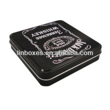 large rectangular jewelry packaging tin box