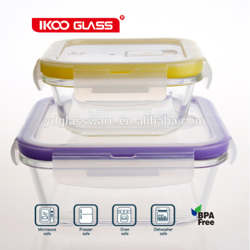 kitchen accessories square glass box