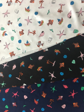 Marine Plants Rayon Poplin Printing Broad Width Fabric