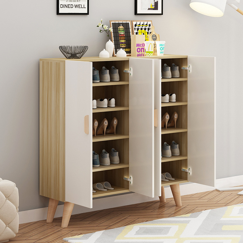 Wooden Shoe Storage Cabinet