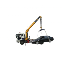 Customized Middle Duty 8t Flatbed Side Tray recovery Tow Truck with Crane price in Cape Verde