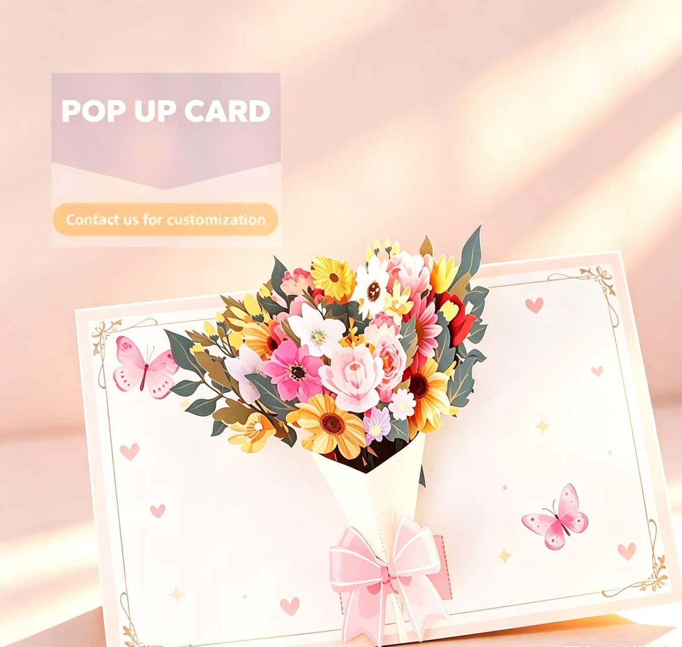 Wyskakujące kartki kwiatowe 3D na Dzień Matki 3D pop up mother's day flower cards