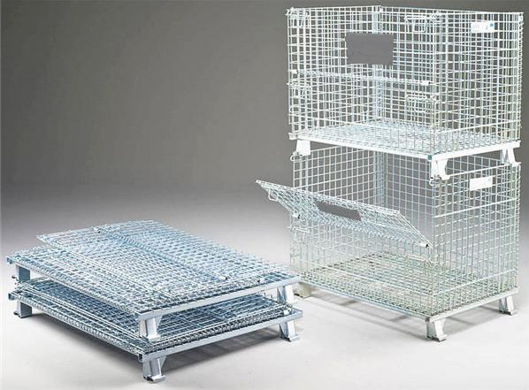 Hot sale stackable storage metal pallet cage/bins